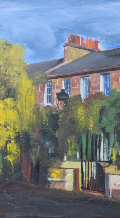 Sun, Bricks and the Smell of Summer Flowers,  Ann Street, Edinburgh by Andrew  Reid Wildman