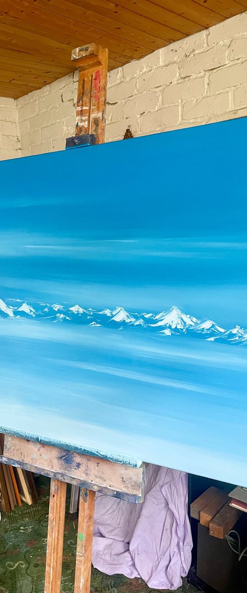 Himalayas in Blue by Cat Goward