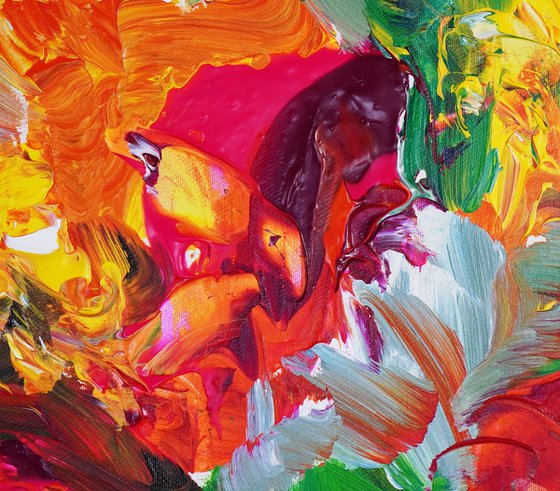 Red Summer Flowers D 1