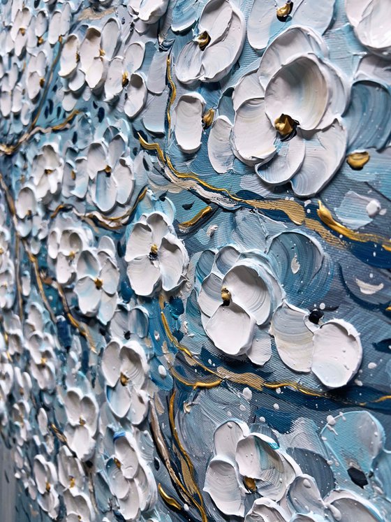 Blue Sakura Branches