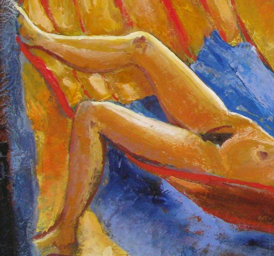 Nude in hammock