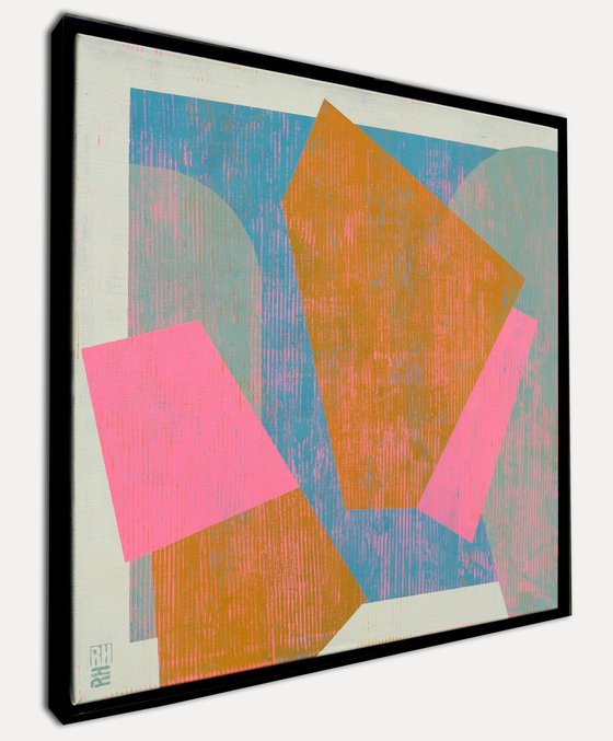 Fractured fallen pink orange