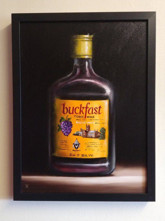 Buckfast tonic wine still life