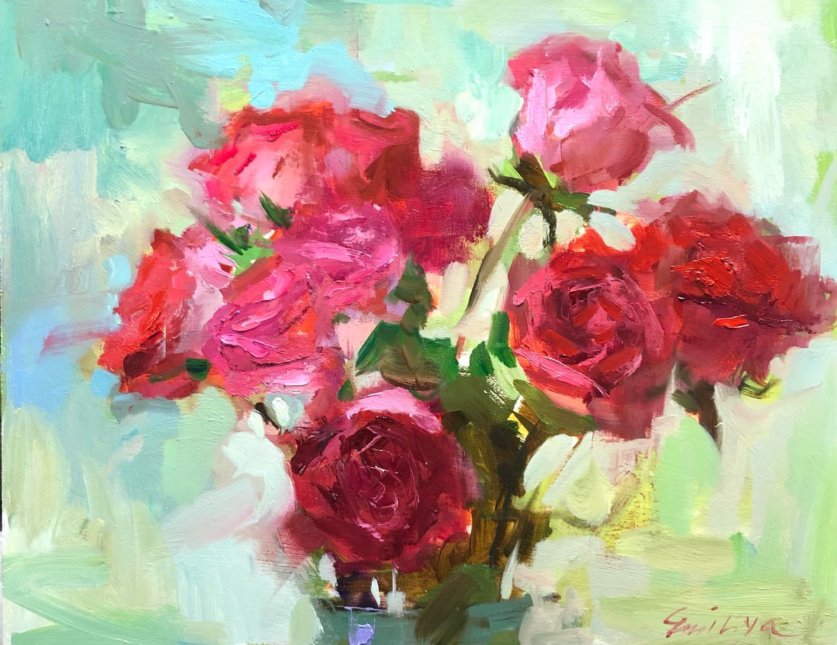  - Love Roses - � by Emiliya Lane