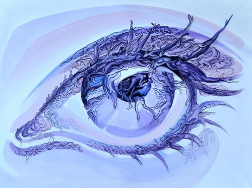 the purple eye by Grama  Gabriel