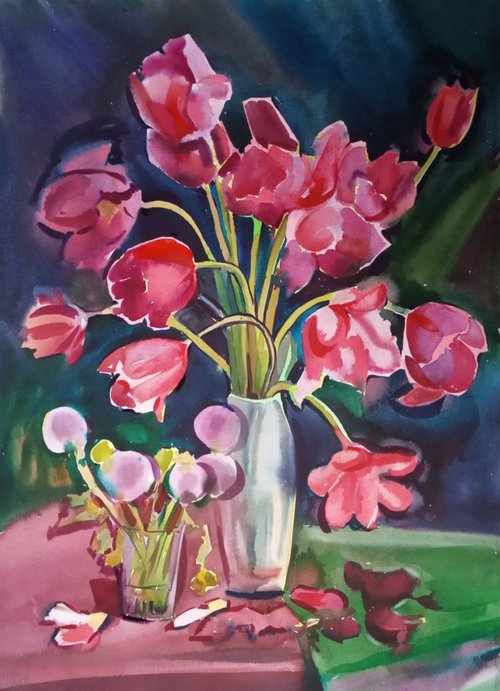 Tulips by Valentina Kachina
