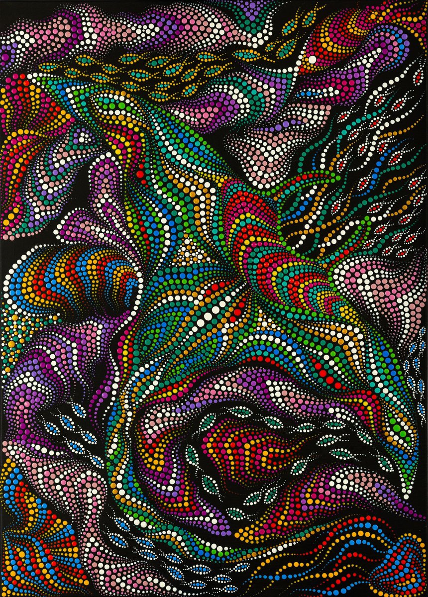Organic Giclee Print , Psychedelic Stingray By Oxana Lazari, 28 X 39, Artwork For Sale On Artfinder
