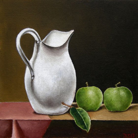 Two green apples