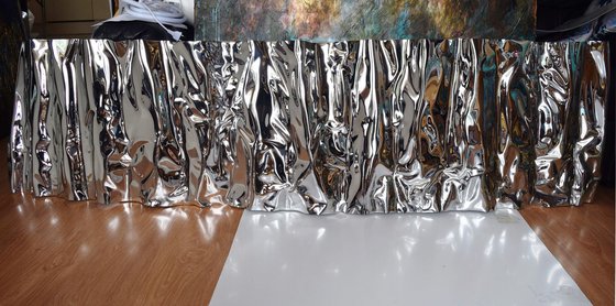 Waves in Silver Sculptural