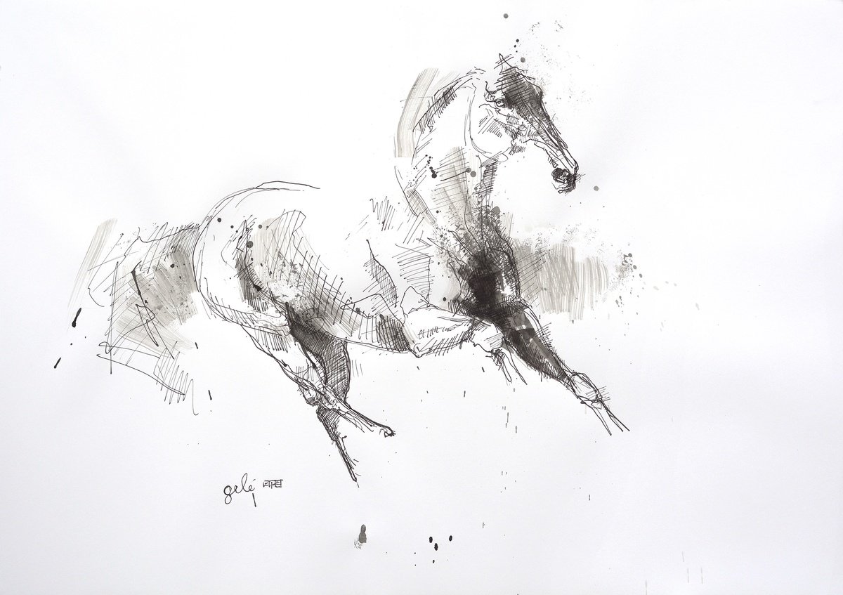 Equine Nude 31a by Benedicte Gele