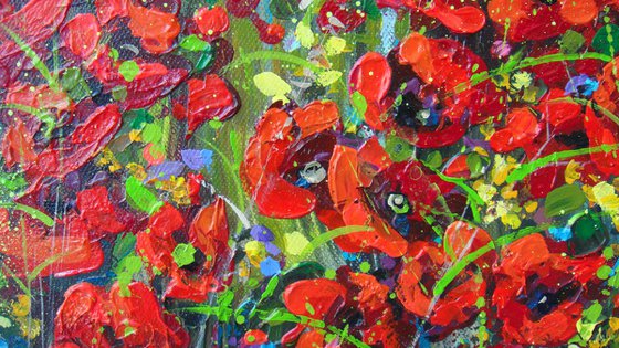 Flower Landscape "Poppies"