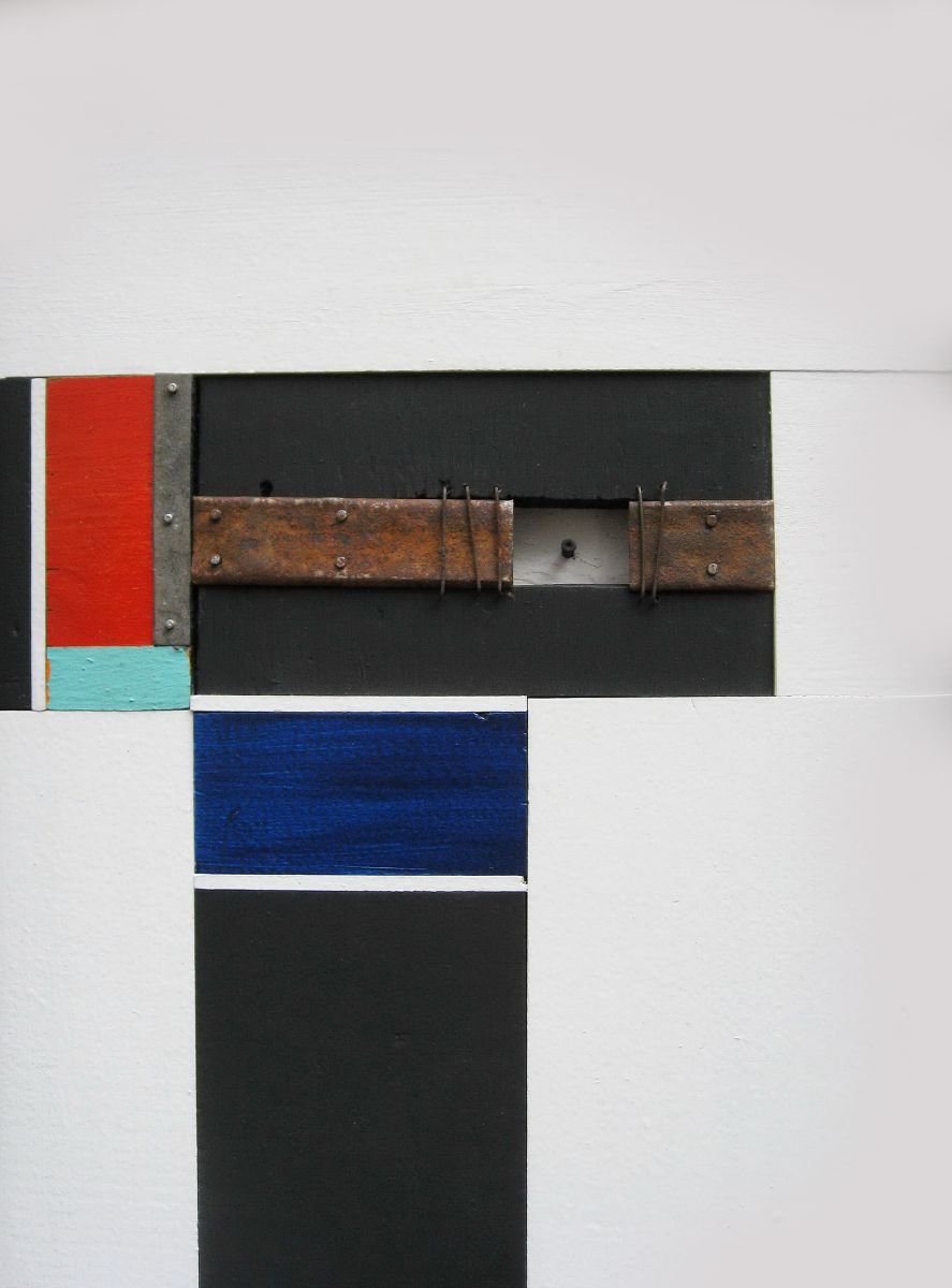 Geometric Abstract Painting By Mark Mazurczyk, 12 X 15", No. 2.27, Original Artwork