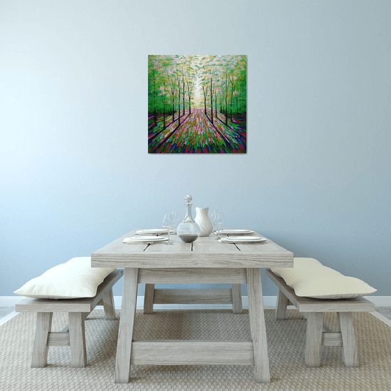 Gold and Magenta Wood