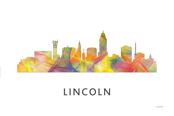 Lincoln Nebraska Skyline WB1
