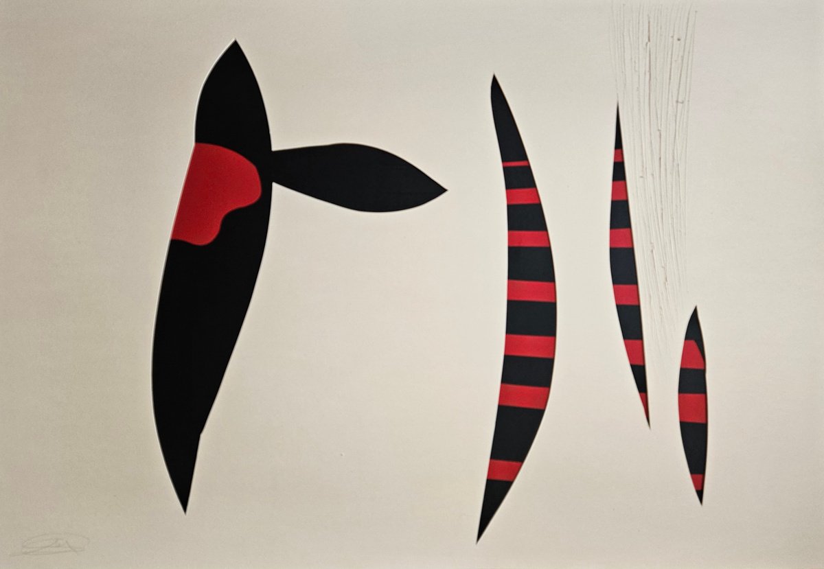 Surrealistic Abstract Collage By Stefano Mazzolini, 39 X 28", Fontag, Original Artwork