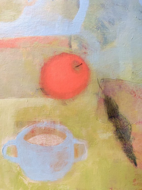 Still Life With A Pink Apple - 80x45 cm