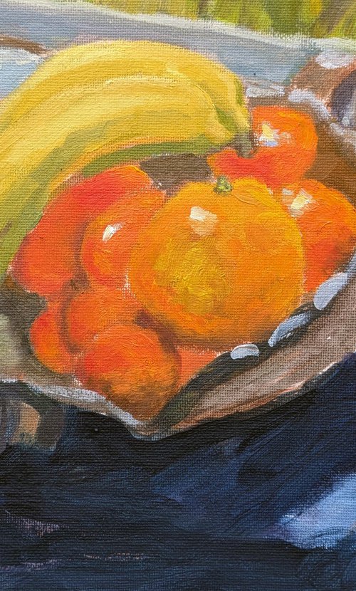Oranges&bannanas still life by David Fernandez Giron
