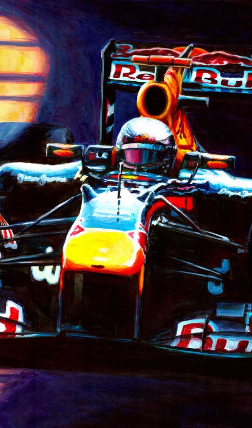 Sebastian Vettel - 2010 Abu Dhabi GP by Alex Stutchbury