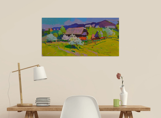 Blossoms Beneath the Thatched Roof