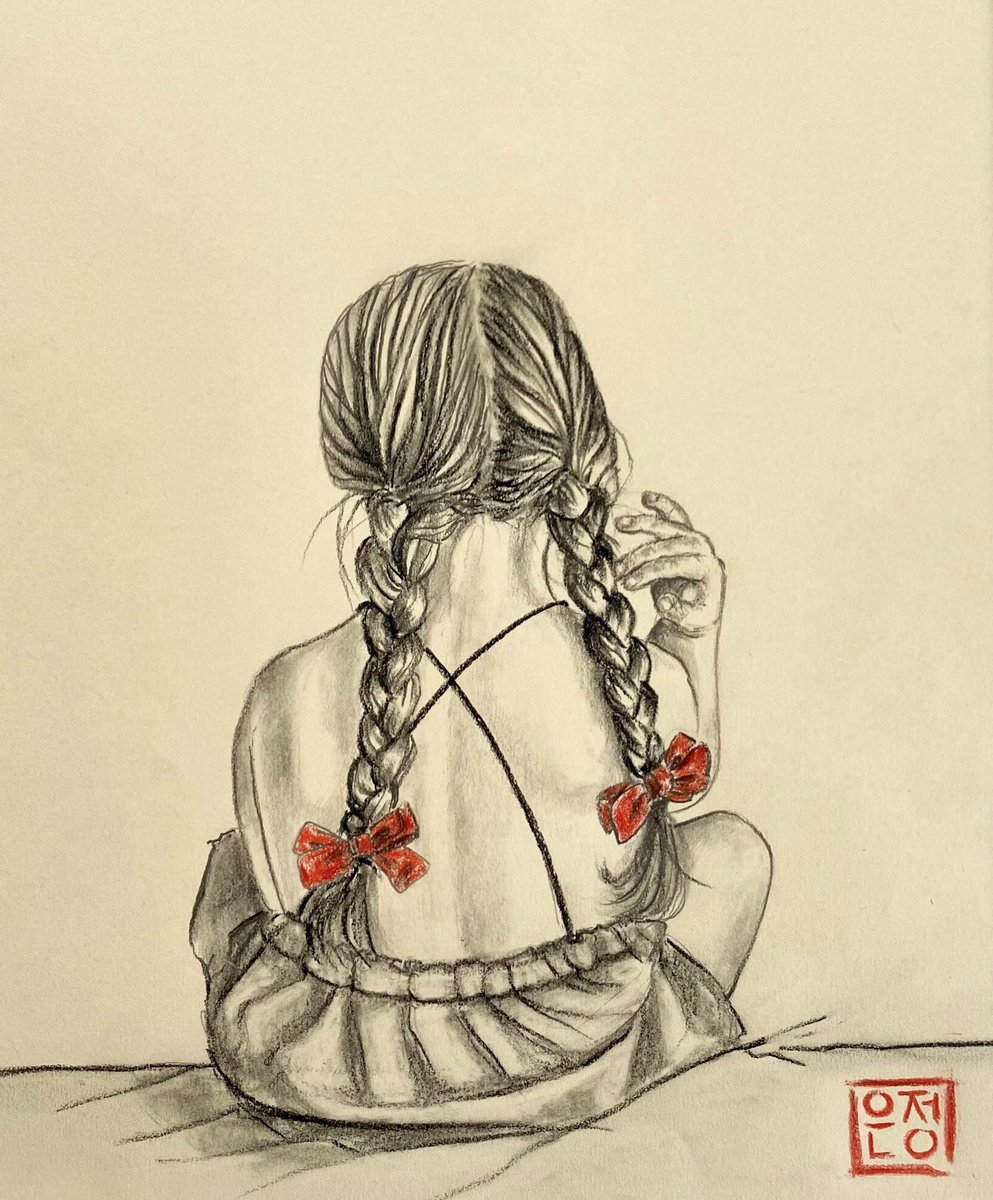 red ribbons /sketch by Natali pArt