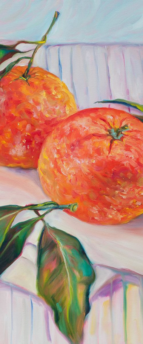 Two Tangerines by Liudmila Pisliakova