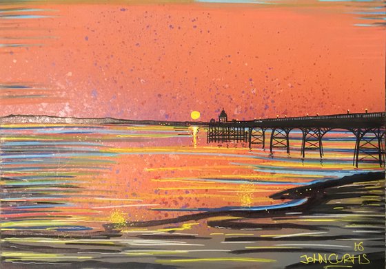 Clevedon Pier at sunset