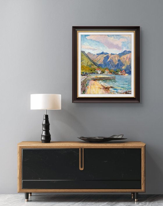 The clouds over mountains