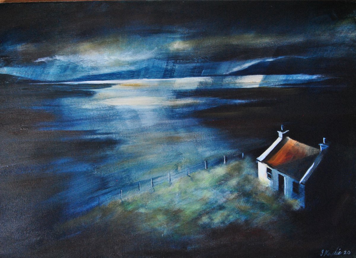 Cottage at Valtos by Ian macphie