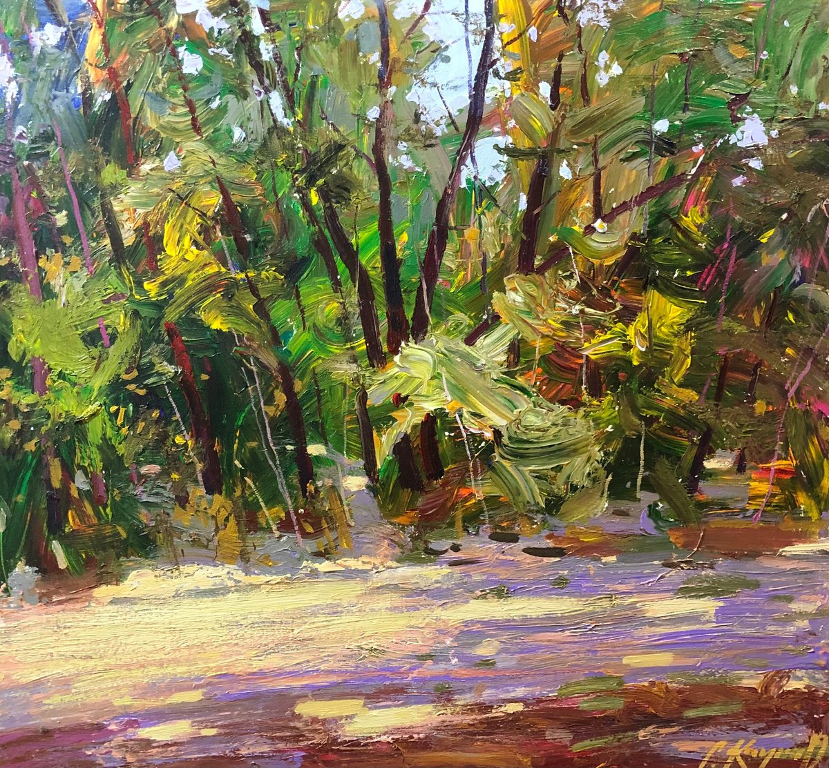 Sunny Day By Sergey Kachin, 30 X 28, Artwork For Sale On Artfinder
