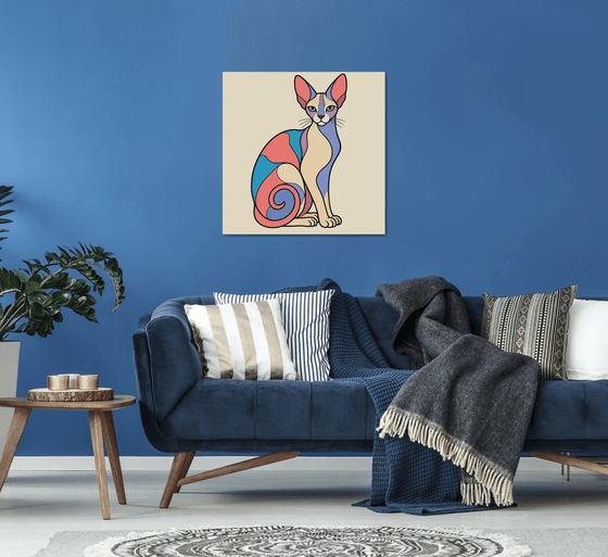 Colorful Sphynx Cat #12