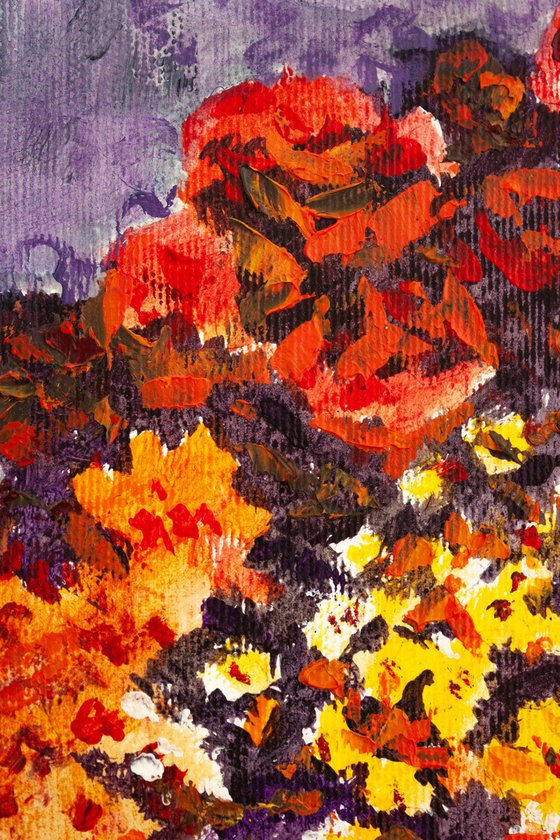 Woman  in flowers