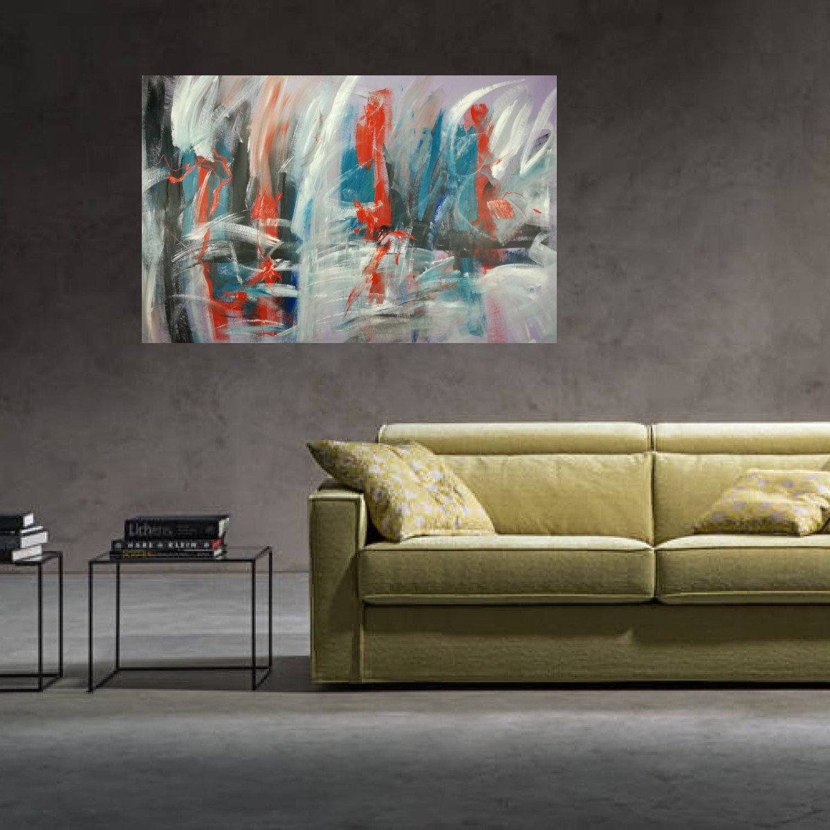 large paintings for living room/extra large painting/Bedroom Wall Art/original painting/ov... by Sauro Bos