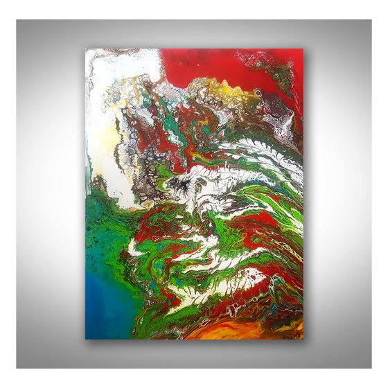 Fluid Acrylic Art Sale, Original Modern Art, Modern Wall Art, abstract colorful art, colorful abstract painting, abstract colorful art