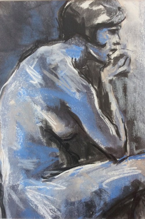 Blue Nude no.5 by Sheila Volpe