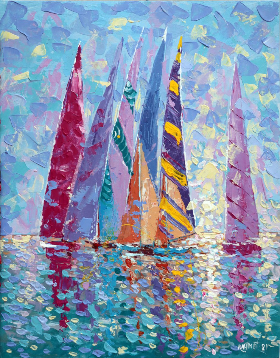 Colored Sails. by Rakhmet Redzhepov