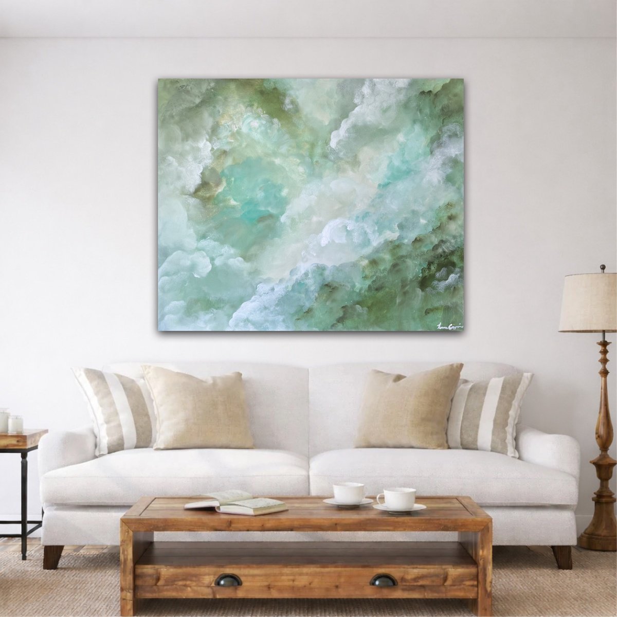 Seafoam Silence By Ivana Gigovic, 47 X 39, Artwork For Sale On Artfinder