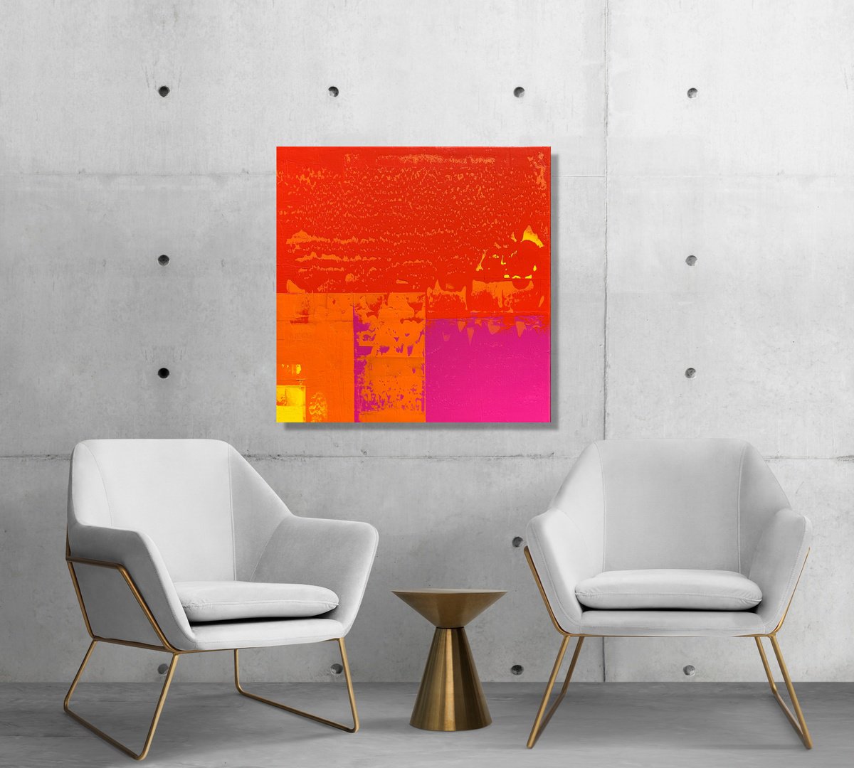 Abstract Acrylic Painting By Julijana Ravbar, 20 X 20", Mysterious, Original Artwork