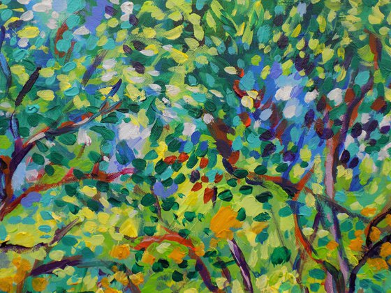 Vibrant orchard