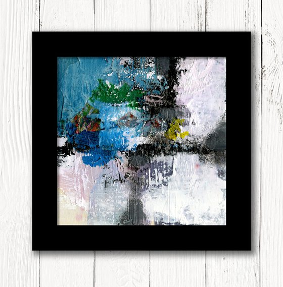Mystic Journey 38 - Framed Textural Abstract Painting by Kathy Morton Stanion