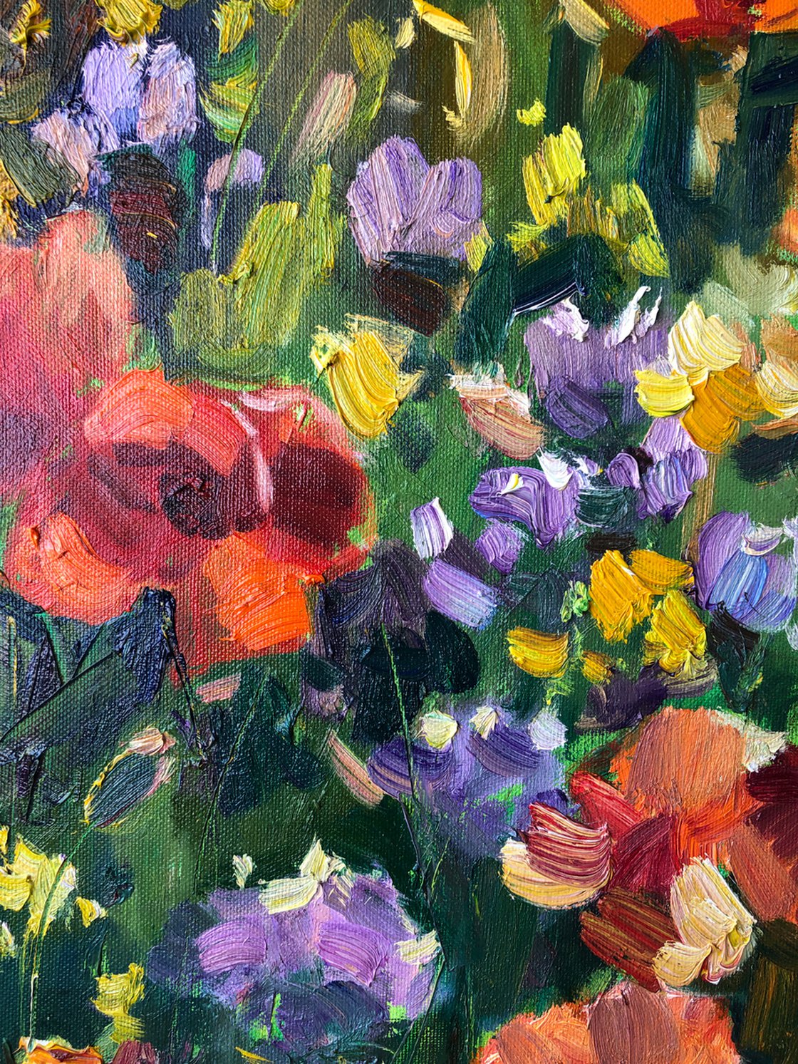 Poppies land Oil painting by Nataliia Nosyk | Artfinder