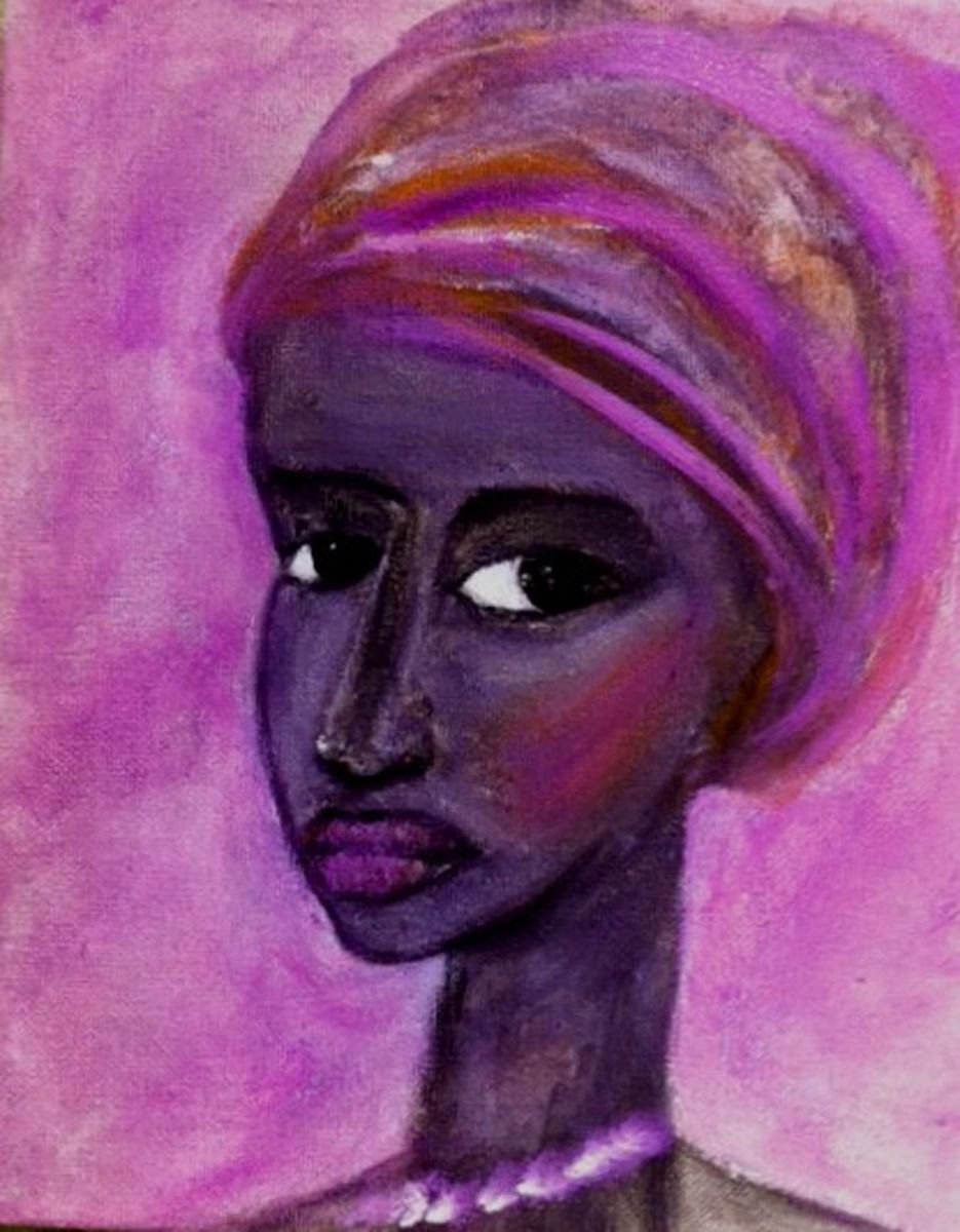 The Queen of Sheba, abstract portrait by Paul Simon Hughes