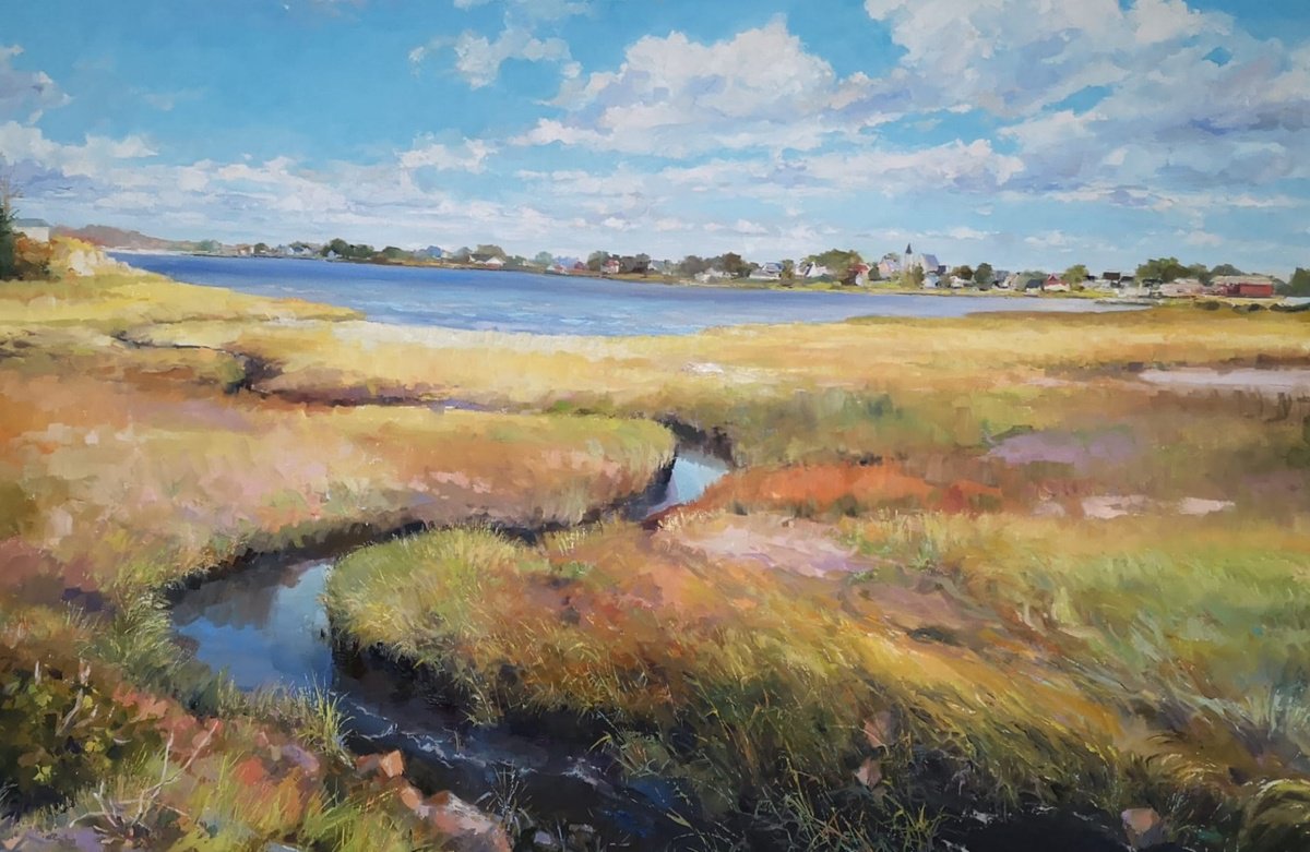 Late autumn marshes (24x36x1.5) by Alexander Koltakov