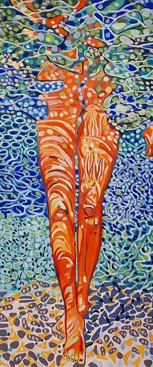 Underwater No 14 / 100 x 70 cm by Alexandra Djokic