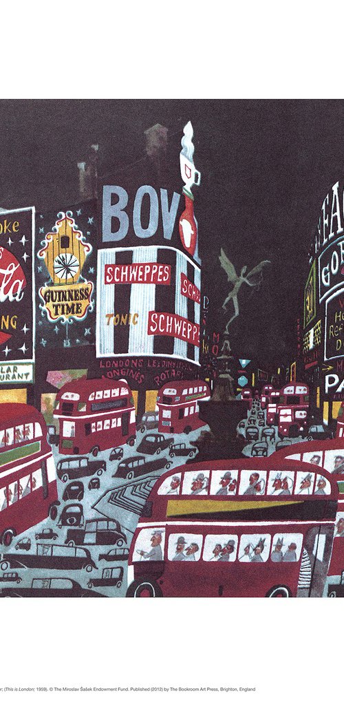 Night Lights of Piccadilly by Miroslav Sasek