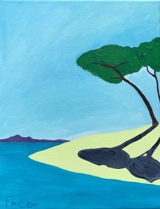Ombres sur la plage