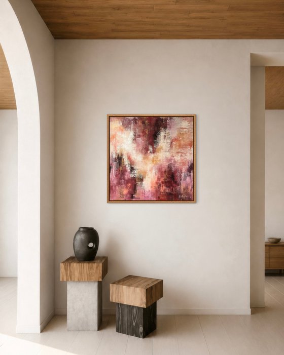 Blushed Earth - Abstract painting