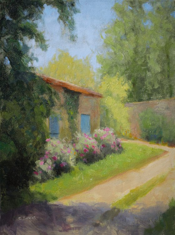 Old Stone French house in late Spring