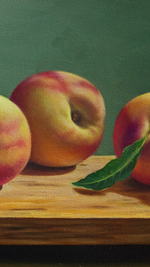 Still Life with Peaches by Kolodyazhniy Sergey