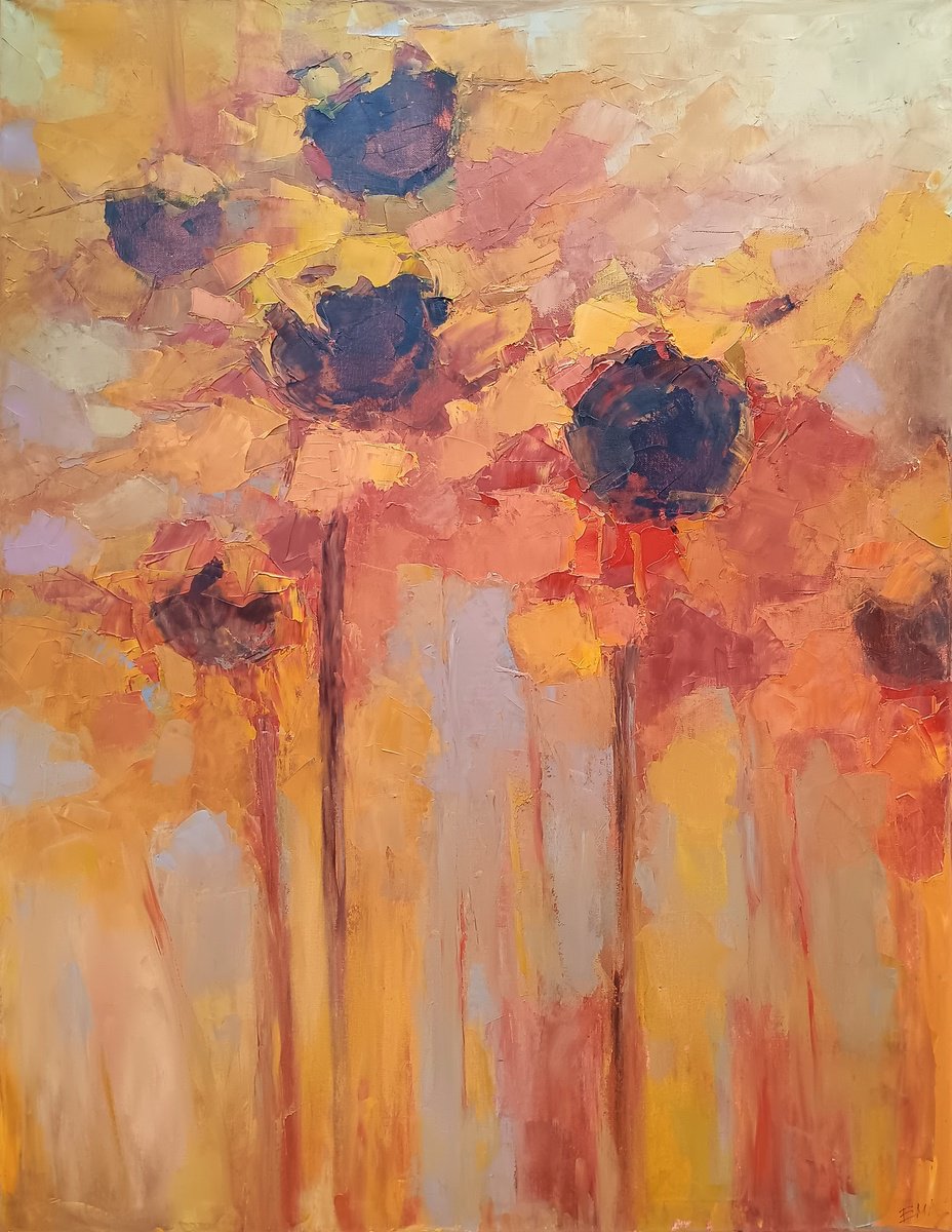 Expressive Oil Painting , Heat By Emilia Milcheva, 28 X 35, Artwork For Sale On Artfinder