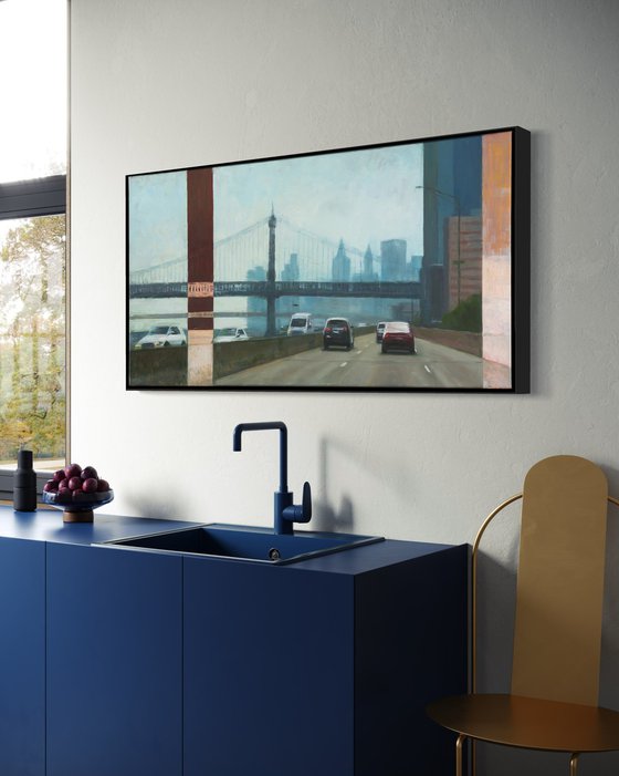 Manhattan Study in Blue and Grey